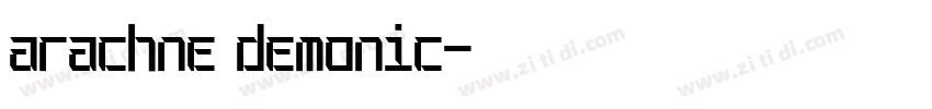 arachne demonic字体转换
